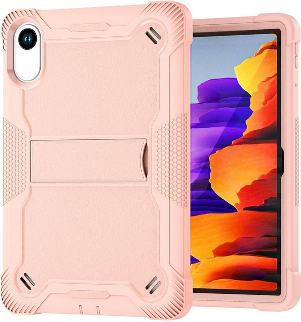 Stoßfeste Hybrid-Schutzhülle für Xiaomi Redmi Pad 2 11 Zoll mit integriertem Ständer in Rose Gold - Bild 1