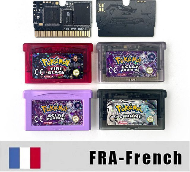 Keeppley GBA Flash-Karte Chrome Eclat Pourpre Fire Black 1 MB Spielmodul für Videospielkonsolen - Bild 1