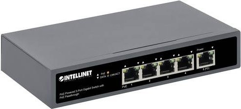 Intellinet 5-Port Gigabit PoE Netzwerk Switch mit IEEE 802.3af/at Unterstützung - Bild 1