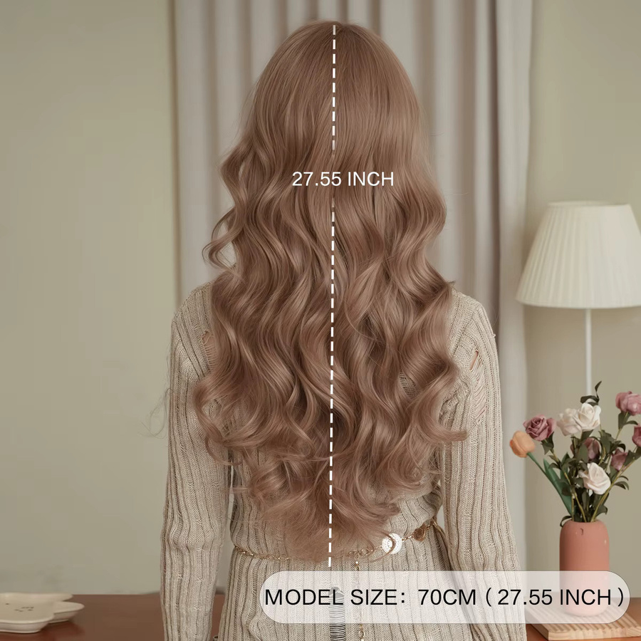 NAMM Perücke, blond-rosa, lockig mit Pony, Damen - Bild 2