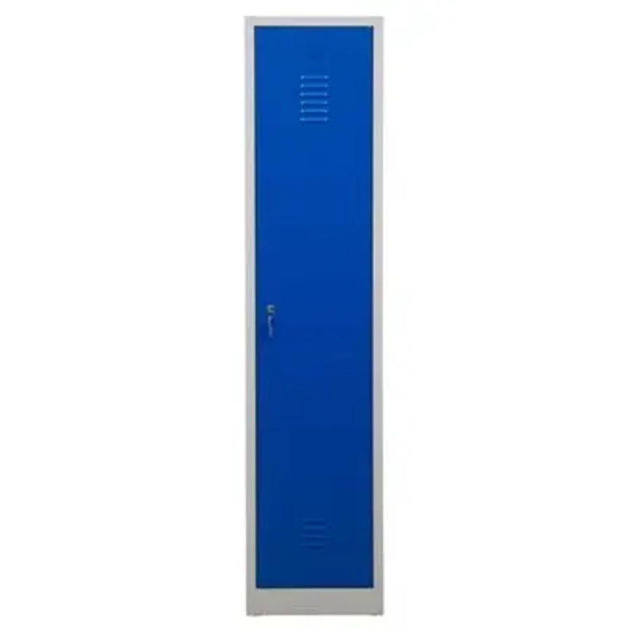 PROREGAL Garderobenspind Camel 1-Fach in Grau-Blau mit Zylinderschloss und Kleiderstange, H x B x T: 180 x 41 x 50 cm - Bild 2