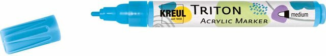 Rico Design Triton Acrylic Marker Medium mit Bullet-Spitze in Lichtblau (Strichbreite 1-3 mm) - Bild 1