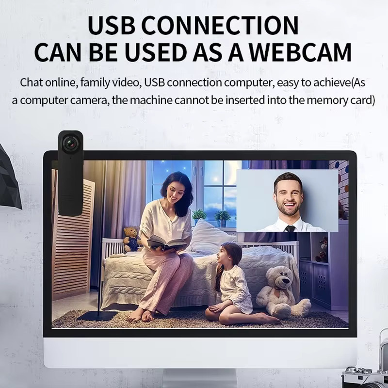 POVCAN A18 Mini-Stiftkamera 1080P HD Action Cam mit Nachtsicht in Schwarz - Bild 6