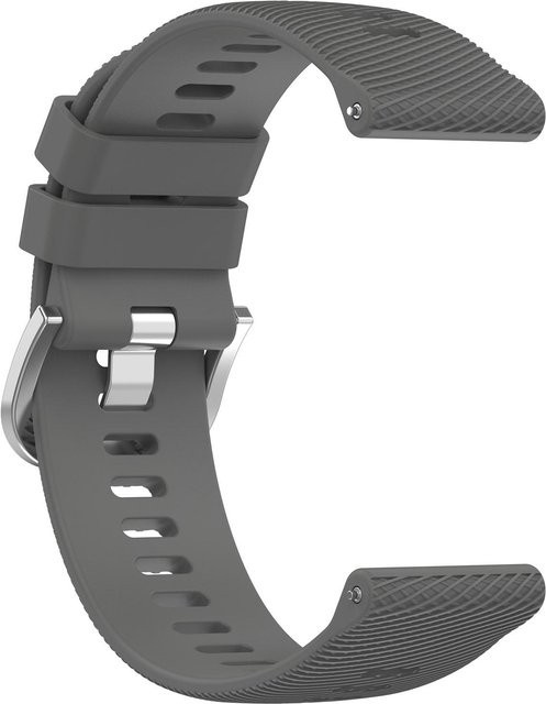 Uhrenarmband Silikon, 22 mm, grau, Unisex - Bild 1