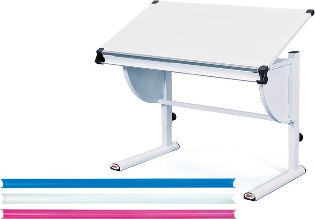 Inter Link Schülerschreibtisch Milo 3 in 1 für Kinder in Weiss, Blau und Pink - Bild 1