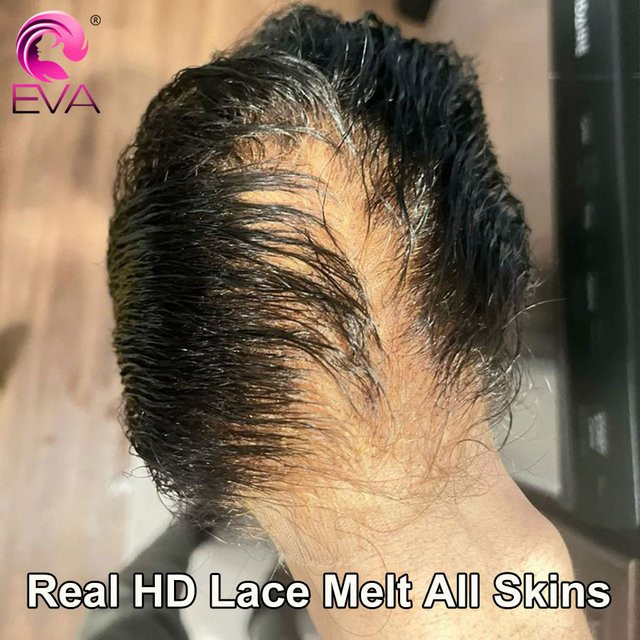 Eva Hair HD Lace Frontal Echthaar, 13x4/13x6, natürlicher Haaransatz - Bild 1