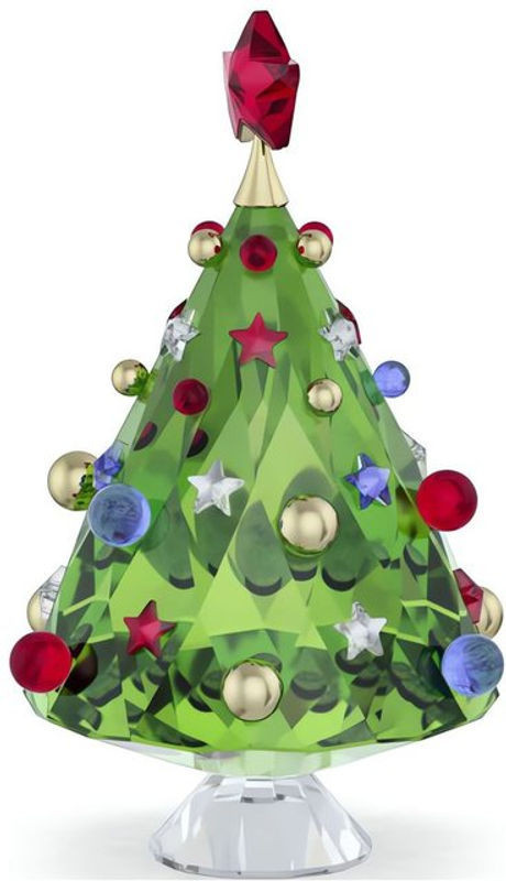 SWAROVSKI Kristallfigur Weihnachtsbaum in Grün als glamouröse Dekoration aus Glas - Bild 1