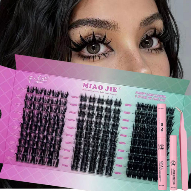 MAIOJIE Wimpern-Cluster Wispy Lash Tray, Einzelne Künstliche Wimpern, Natürlich - Bild 1