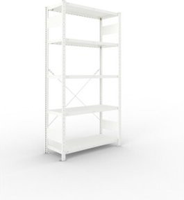 META Steckregal CLIP 230 mit 5 Böden, Farbe: Grau, B/T/H: 200 x 100 x 40 cm - Bild 1