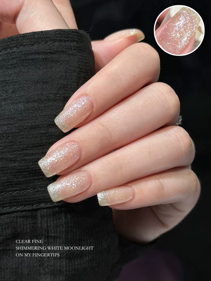 SHAKA Gel-Nagellack, Weiß, Schimmernd - Bild 2