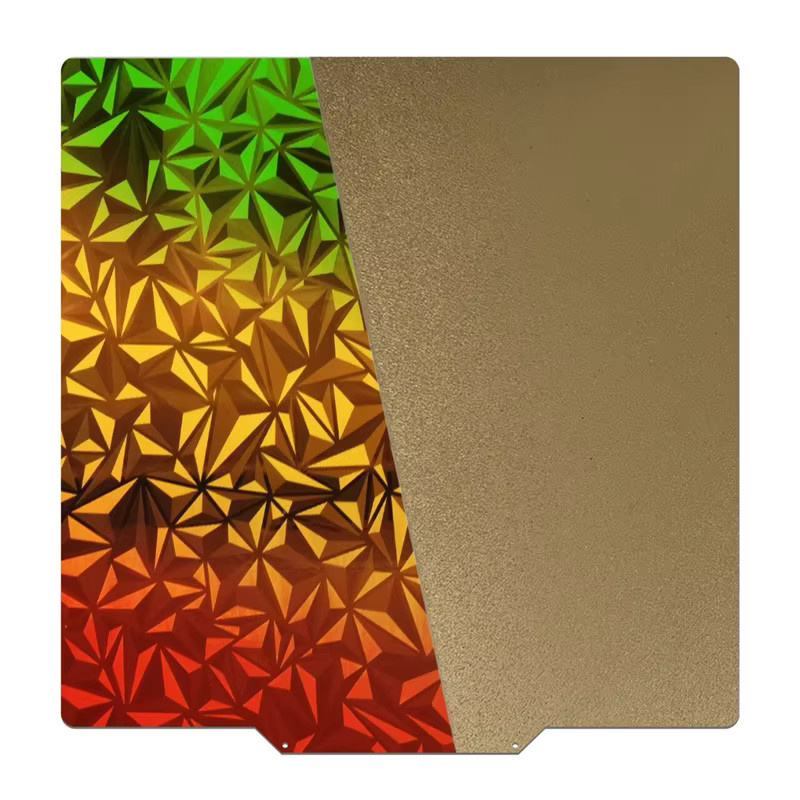 Anycubic Vyper PEI Bauplatte, kreisförmig, doppelseitig strukturiert und glatt, Chamäleon Multicolor, B/T: 265 x 250 mm - Bild 1