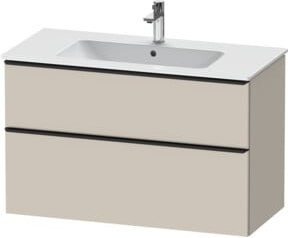 Duravit Waschtischunterschrank D-Neo Wandhängend, Farbe: Weiß/Beige, B/T/H: 101 x 46,2 x 62,5 cm - Bild 1