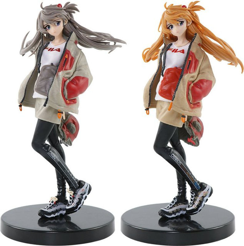 Tide Brand Asuka Langley Soryu Evangelion Anime-Figur aus PVC, mehrfarbig, Höhe: 19 cm - Bild 1
