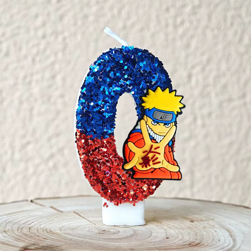 Bandai Naruto Shippuden Themen-Kerze als dekorative Anime-Charakter Tortendekoration in Multicolour - Bild 1