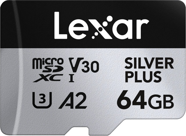 Lexar Professional microSDXC Silver Plus Speicherkarte 64GB V30 - Bild 1