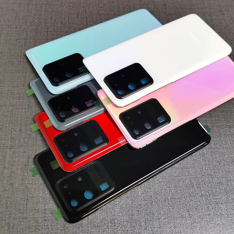 Samsung Galaxy S20 Ultra 5G SM-G988B Ersatzgehäuse mit Glasplatte und Kameralinse in Grau und Multicolour - Bild 4
