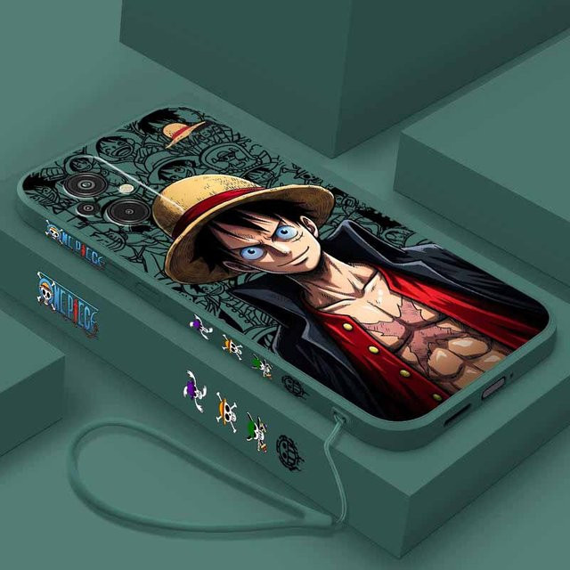 One Piece Strohhut Luffy Silikon Soft Case für Xiaomi Redmi Note 15 14 13 12S 12 11 10 Multicolor - Bild 1