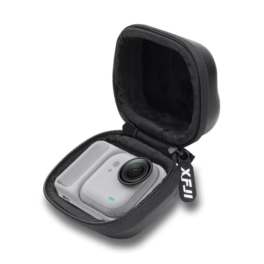 XFJI Tragetasche für Insta360 Go Ultra Action Kamera, Mini Schutzhülle und Reise-Lagerbox, Schwarz - Bild 2