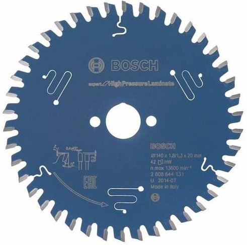 Bosch Expert Kreissägeblatt für HPL, blau, Durchmesser: 140 mm, Bohrung: 20 mm, 42 Zähne - Bild 1