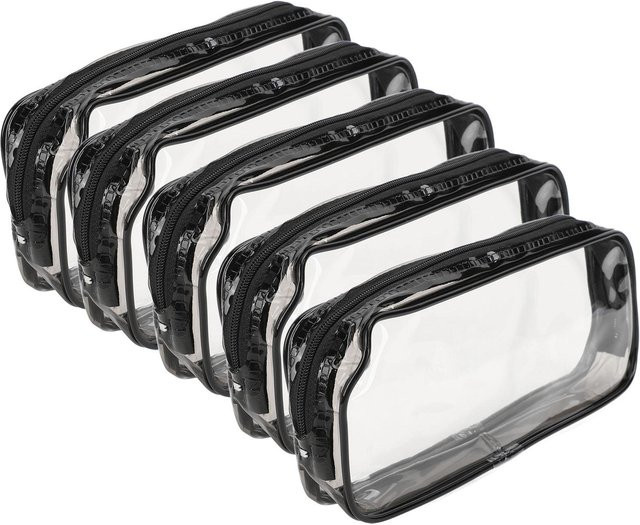Koogeelife Make-up-Taschen Organizer, 5 Stück, transparent, black - Bild 1