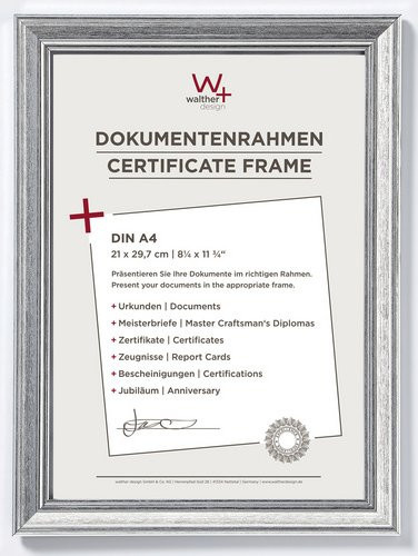Walther Design Bilderrahmen LOUNGE in Silber aus Kunststoff, Breite: 44 cm, Höhe: 54 cm - Bild 1