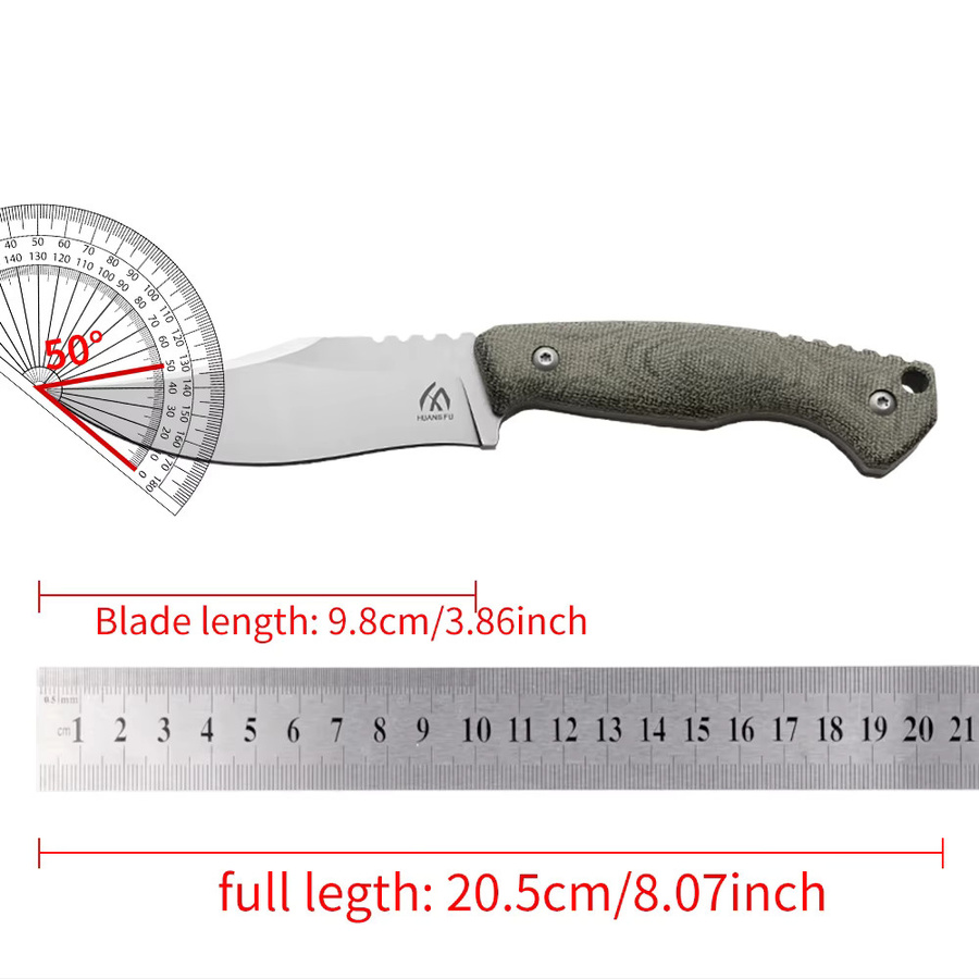 HUANGFU Multifunktionales Outdoor-Messer mit integrierter Klinge für Abenteuer und Gartenpflege - Bild 6