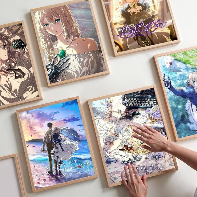 Anime Violet Evergarden Retro Wandposter aus Kraftpapier Multicolor - Bild 1