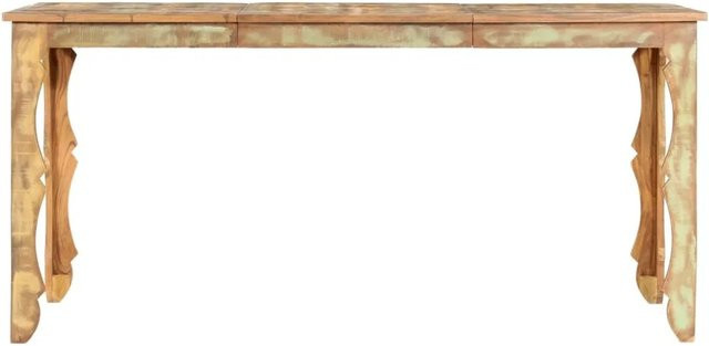 vidaXL Esstisch aus Massivholz in Braun im Retro-Design B/T/H: 160 x 80 x 76 cm - Bild 1