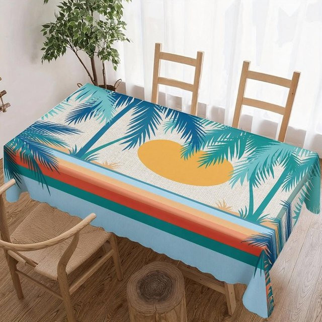 Wasserdichte rechteckige Tischdecke von JMG Household Supplies mit USA Flaggen-Design in Rot, Blau und Multicolour, B/T: 90 x 140 cm - Bild 1