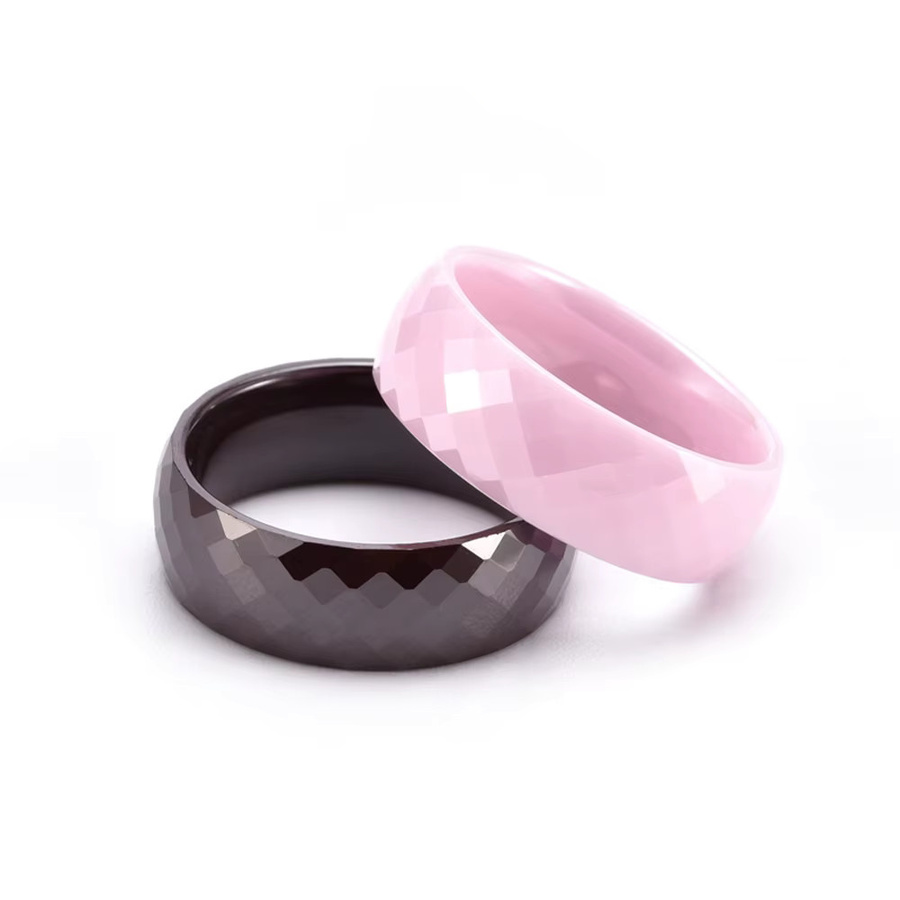 Ring Keramik, Rosa, 8mm, Unisex - Bild 1
