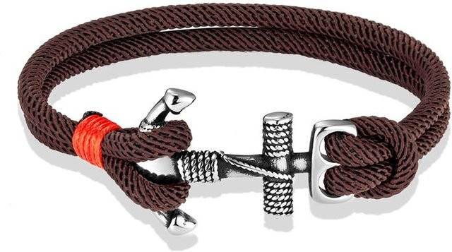 Armband Edelstahl, doppeltsträngig, Silber, Unisex, 21 cm - Bild 1