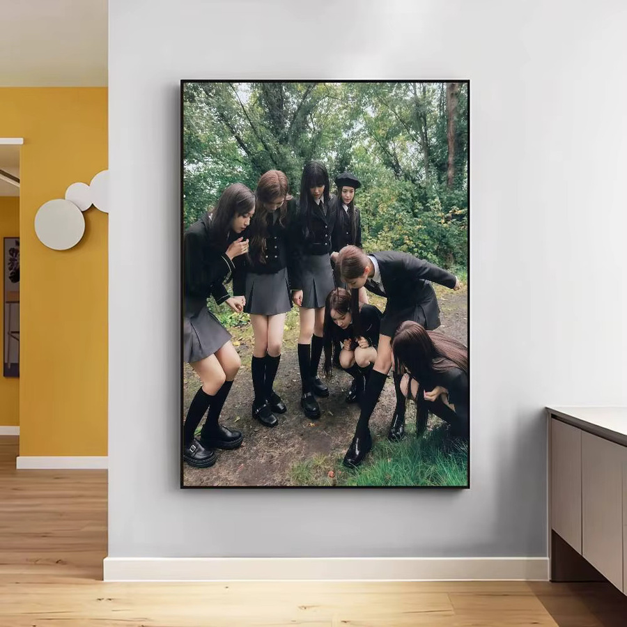 IZNA Girl Group DIY Sticky Poster im Vintage-Stil für deine Wanddekoration, Mehrfarbig, B/H: 15 x 15 cm - Bild 4