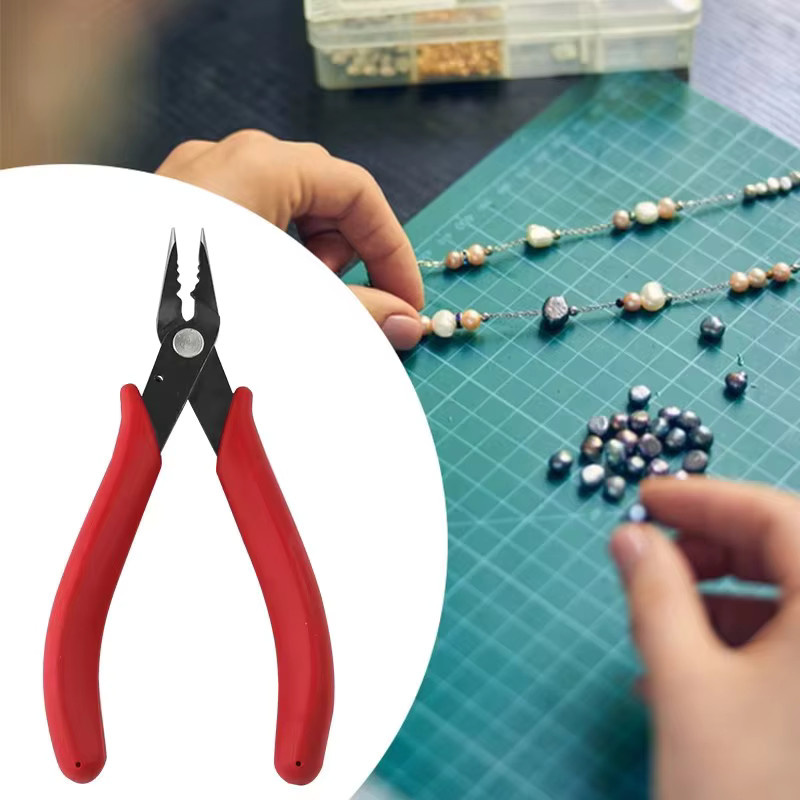 JIGONG Spitzzange im amerikanischen Stil für Schmuck und Perlen als DIY-Basteltange zur Drahtpositionierung - Bild 4