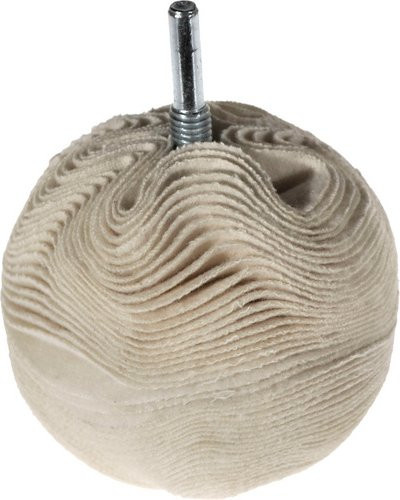 Yachticon Polierball aus Kunststoff, weiß, B/L: 7,5 x 7,5 cm - Bild 1