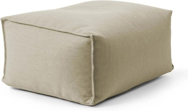 mokebo Outdoor Pouf Sitzhocker in Sand als Bodenkissen für Garten, Balkon und Terrasse - Bild 1