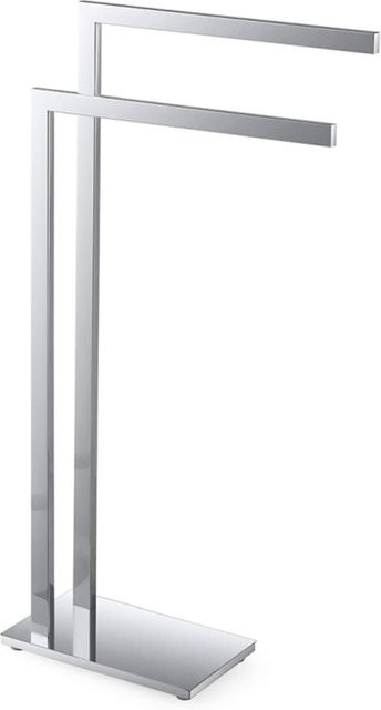 Brillantbad META Handtuchständer doppelt aus Messing in Chrom, silber, freistehend, B/T/H: 40 x 15 x 80 cm - Bild 1