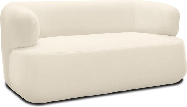 DOMO 2-Sitzer Sofa Calais in Beige im modernen Design mit Armlehnen - Bild 1