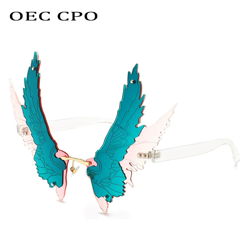 OEC CPO Sonnenbrille randlos, Butterfly, bunt, Unisex - Bild 1