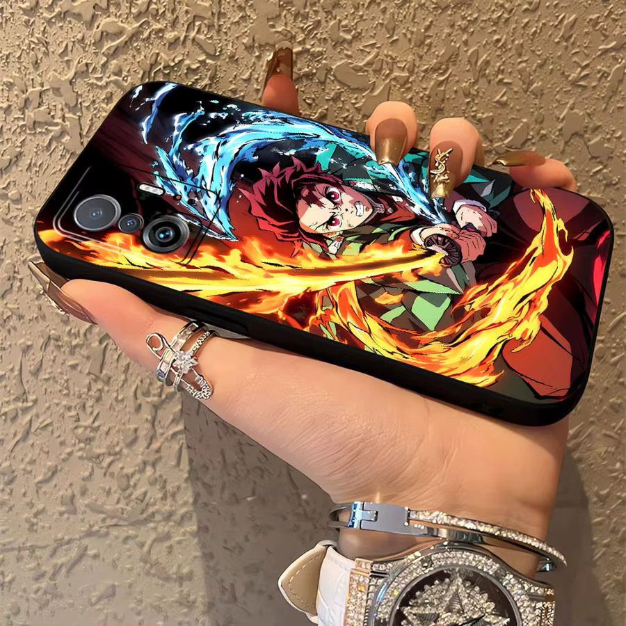 Schwarze weiche Handyhülle mit Anime D-Demon S-Slayer Design für Xiaomi Mi 13 14 15 Pro 10T 11T 12T Pro 11 12 13 Lite 12X - Bild 3