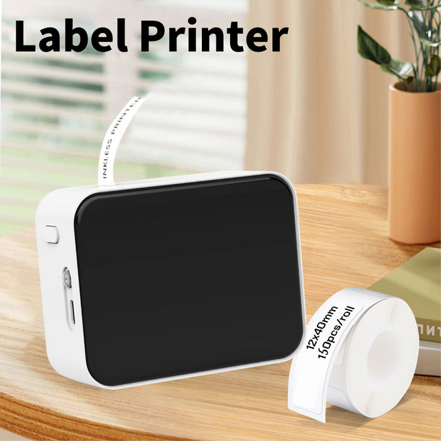 Marklife Thermo-Etikettendrucker P15, weiß, Bluetooth-Drucker für Büro, Küche und DIY-Projekte - Bild 1