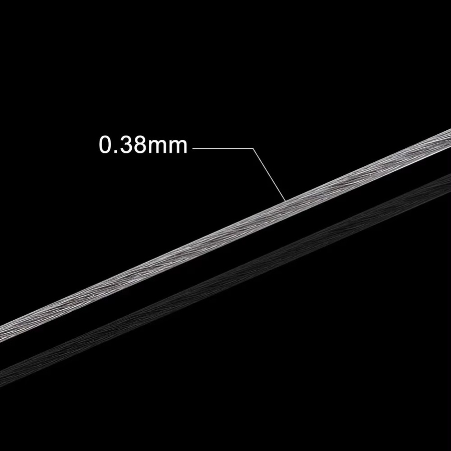 nbeads Perlenschnurdraht, Edelstahl, Grau, 0,38 mm - Bild 2