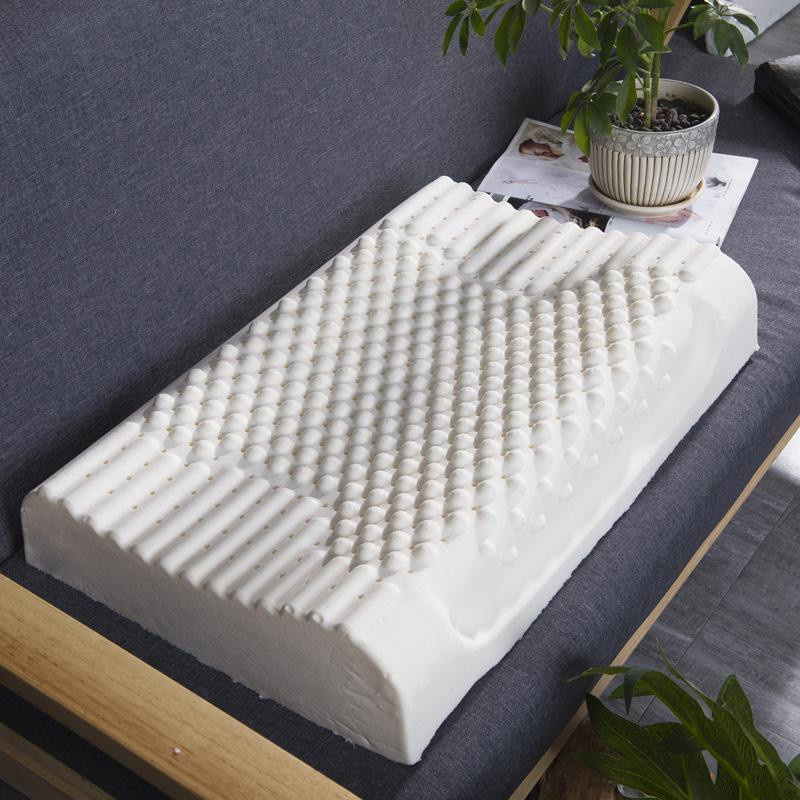 Wolfszähne Naturlatex Kissen mit doppeltem Kissenbezug für Erwachsene, B/T/H: 50 x 30 x 9 cm - Bild 5
