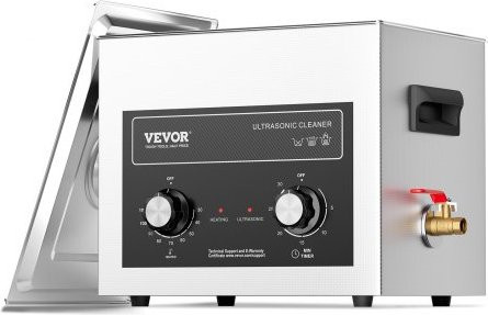 VEVOR Ultraschallreiniger 10 L mit Heizfunktion und Timer, professionelle digitale Schallkavitationsmaschine aus Edelstahl in Silber, 240 W für Laborwerkzeuge, Metallteile und Autoteile - Bild 1