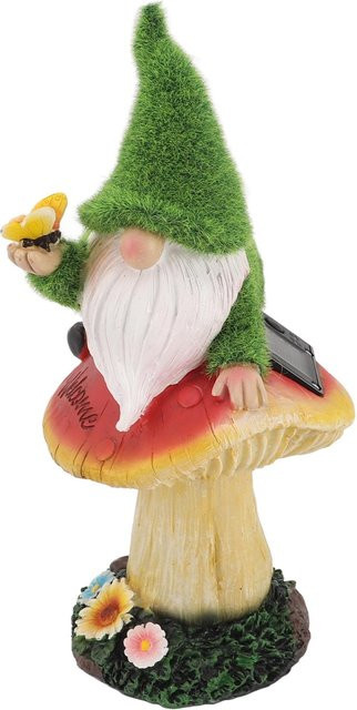 Gardon Pilz Licht Statue aus Harz mit warmem Licht für die Gartendekoration - Bild 1