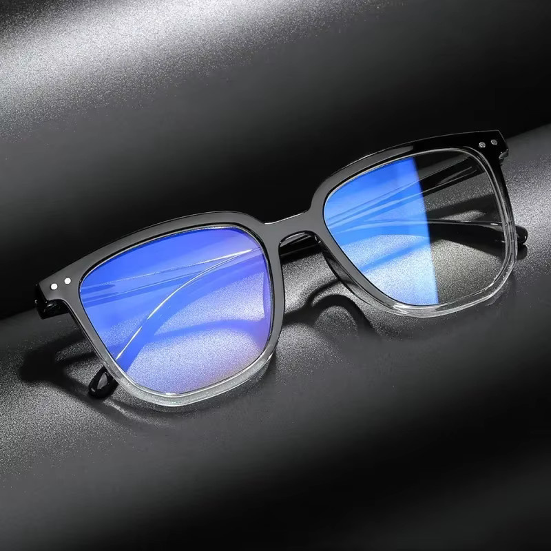 SNQP Lesebrille Square, Vollrand, Kunststoff, Schwarz, Unisex, Blaulichtfilter - Bild 3
