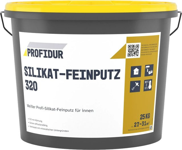 Profidur Silikat-Feinputz 320 Weiß 25 kg - Bild 1