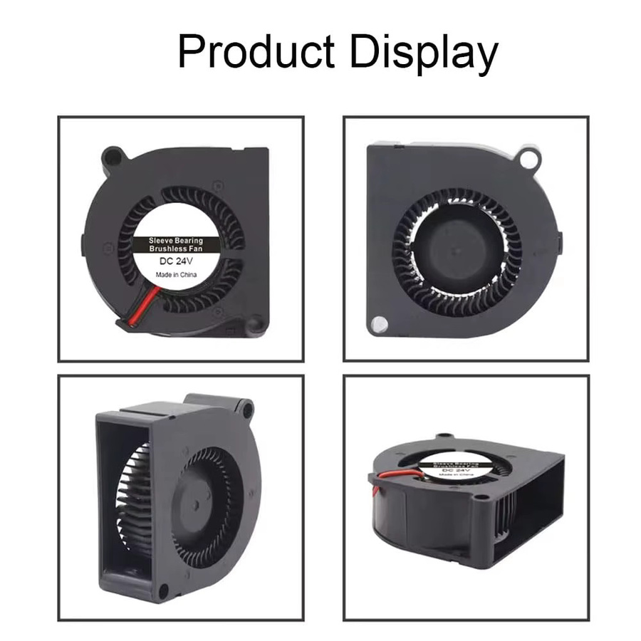 HzdaDeve Axialer Kühllüfter 24V DC 5020 in Schwarz für Anycubic Kobra 3 Combo und Kobra 2 Serie 3D-Drucker Zubehör - Bild 3