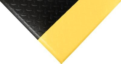Orthomat Arbeitsplatzmatte Diamond Safety in Schwarz Gelb Weiß Multicolour, B: 90 cm, T: 60 cm - Bild 1