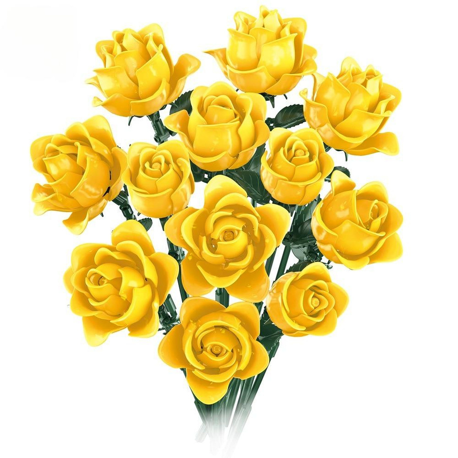 ixBricks Valentinstag Ewige Botanische Rosen Bausteine 6–12 Jahre - Bild 1