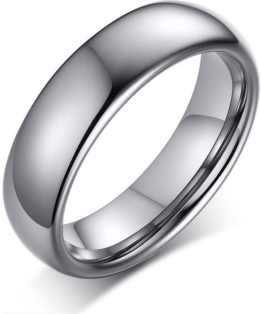 Vnox Eheringe, Wolfram, Schwarz, Unisex, Klassisch - Bild 1